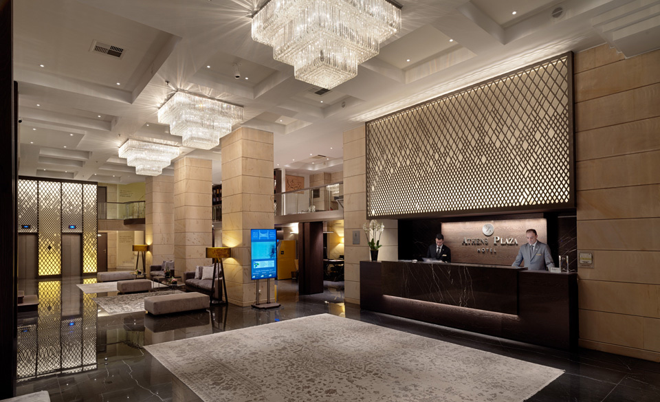 NJV Athens Plaza, the hotel lobby